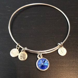 Alex and Ani September birthstone bangle